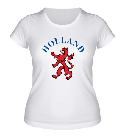 Женская футболка Голландия лев