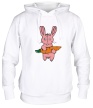 Толстовка с капюшоном «Кролик с морковкой» - Фото 1