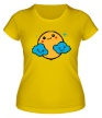 Женская футболка «Солнышко с облаками» - Фото 1