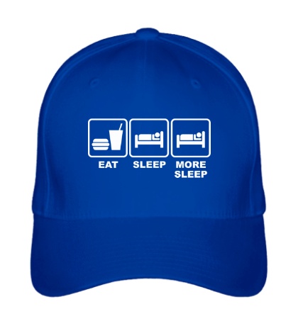 Бейсболка «Eat Sleep More sleep»