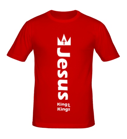 Мужская футболка «Jesus king of the kings»