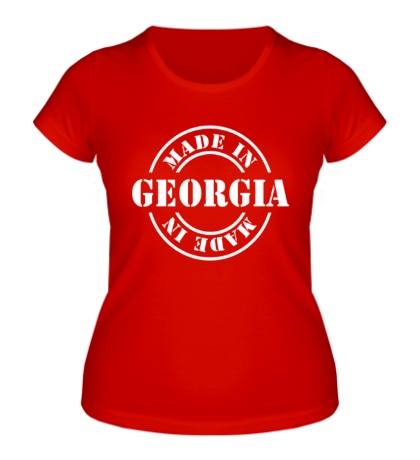 Женская футболка Made in Georgia