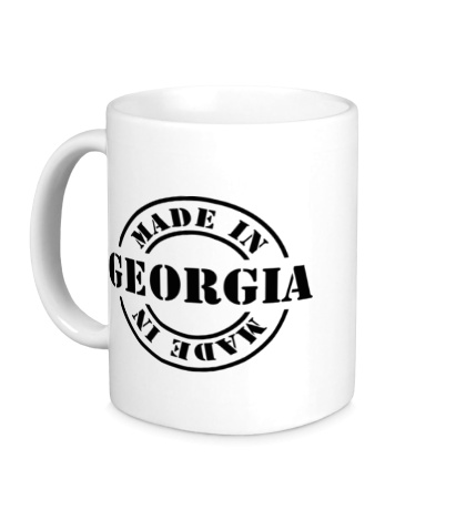 Керамическая кружка Made in Georgia