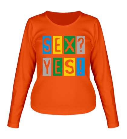 Женский лонгслив «Sex Yes»