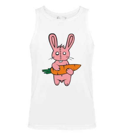 Мужская майка Кролик с морковкой