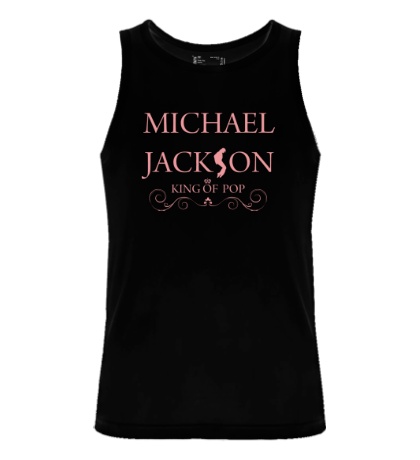 Мужская майка «Michael Jackson: King of pop»
