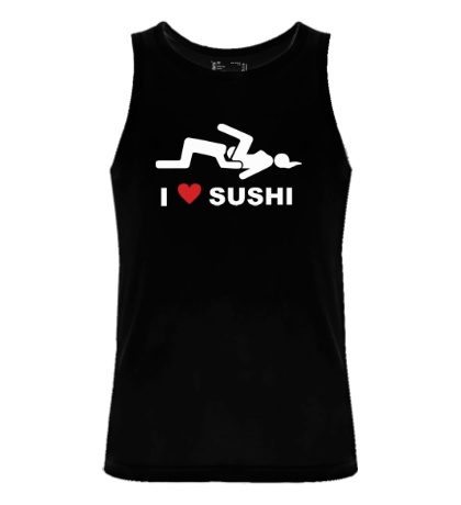 Мужская майка «I love sushi»