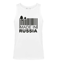Мужская майка Made in Russia: Barcode