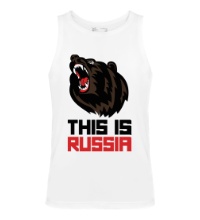 Мужская майка Bear: This is Russia
