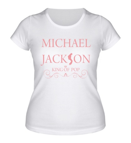 Женская футболка «Michael Jackson: King of pop»