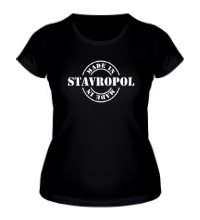 Женская футболка Made in Stavropol