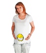 Футболка для беременной «Позитивный смайлик» - Фото 1
