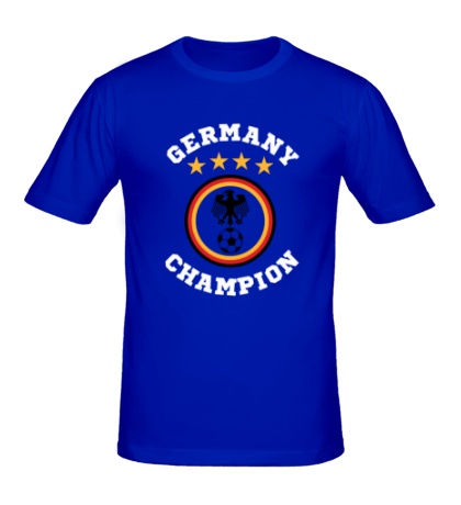 Мужская футболка Germany Champion: 4 stars