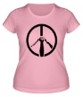Женская футболка «Символ пацифизма» - Фото 1