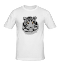 Мужская футболка Серый тигр