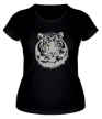 Женская футболка «Серый тигр» - Фото 1