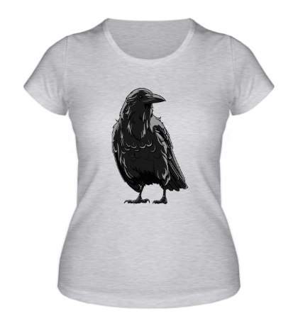 Женская футболка «Черный ворон»