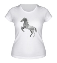 Женская футболка Абстрактный конь