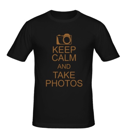 Мужская футболка Keep Calm and take photos