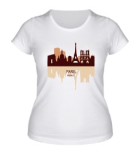 Женская футболка Paris, France