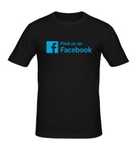 Мужская футболка Find us on Facebook