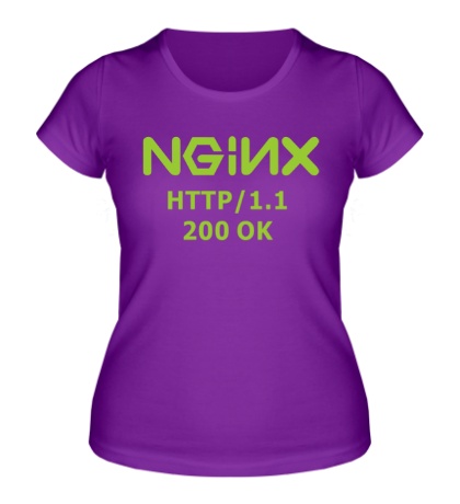 Женская футболка Nginx 200 OK