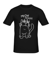 Мужская футболка Meow yeah!
