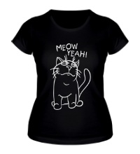 Женская футболка Meow yeah!