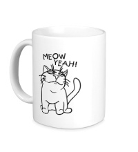 Керамическая кружка Meow yeah!
