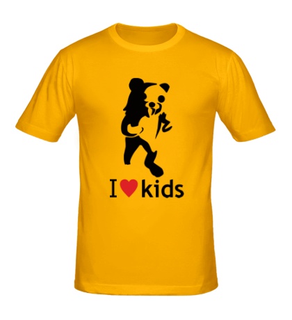 Мужская футболка «Педобир любит детей»