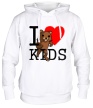 Толстовка с капюшоном «I love kids» - Фото 1