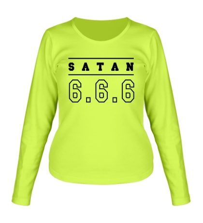 Женский лонгслив «Satan 666»