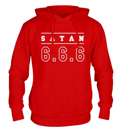 Толстовка с капюшоном «Satan 666»