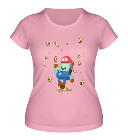 Женская футболка Mario Coins