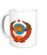 Керамическая кружка «Звездный герб СССР» - Фото 1