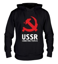 Толстовка с капюшоном USSR: Connecting Peoples