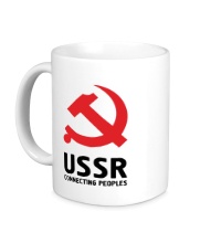 Керамическая кружка USSR: Connecting Peoples