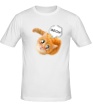 Мужская футболка «Глазастая кошка» - Фото 1