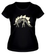 Женская футболка «Скелет стегозавра, свет» - Фото 1
