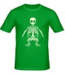 Мужская футболка «Скелет пингвина, свет» - Фото 1