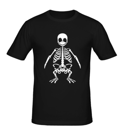 Мужская футболка Скелет пингвина
