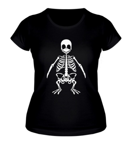 Женская футболка Скелет пингвина