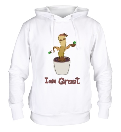 Толстовка с капюшоном «I am Groot»
