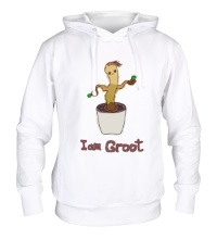 Толстовка с капюшоном I am Groot