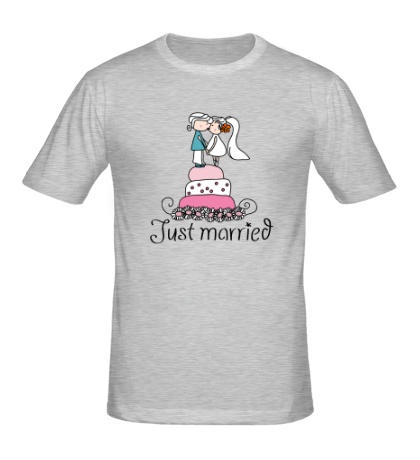 Мужская футболка Свадебный торт