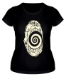Женская футболка «Гипноз черепа, свет» - Фото 1