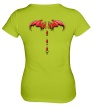 Женская футболка «Демонические крылья» - Фото 2