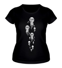 Женская футболка Стая медуз