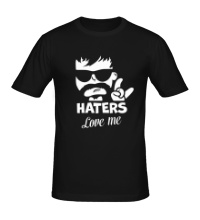 Мужская футболка Haters love me