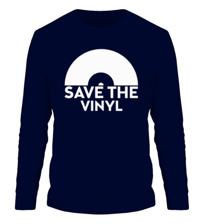 Мужской лонгслив «Save the vinyl»